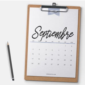 calendario para septiembre